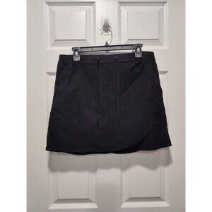 Eddie Bauer Black Tulip Hem Skirt Short Medium Golf‎ Comfy NWOT